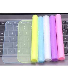 Resim 30,48-35,56 cm Dizüstü Bilgisayarlar için 1pc Silikon Klavye Kılıfı, Esnek, Yıkabilir, Toz geçirmez ve Dayanıklı Klavye Kapağı 