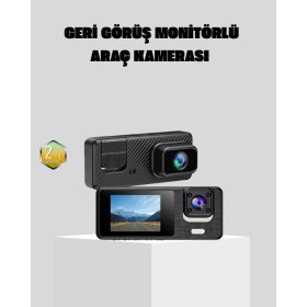 Resim Full Hd 3'lü Araç Kamerası Geri Görüş Destekli Park Modlu 1080P Dvr Grandordesing (4970) 