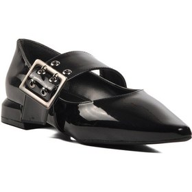 Resim Siyah Rugan Kadın Abiye Ayakkabı 519028 Z Siyah Rugan 