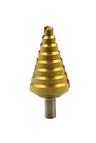 Resim Profisher Hss Çelik Metrik Adım Matkap Spiral Flüt 10-45mm Titanyum Kaplama 