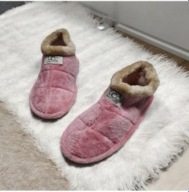 Resim Ucc Yumuşak İç Taban Boğazı Kürklü Ev Ayakkabısı Ve Pandufu PEMBE 