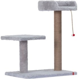 Resim Hoppala Kedi Tırmalaması Gri Sünger Kenar 
