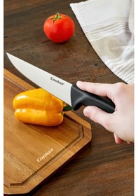 Resim Cooker 29 Cm Paslanmaz Çelik Kasap Bıçağı Siyah Ckr4598 