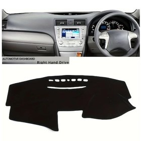 Resim Chuangyinshop 2007-2011 Camry Torpido Kapağı - Uv Korumalı Sağ Direksiyon Siyah Kalın Dayanıklı 