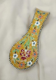 Resim Kaşıklık 1 Adet Çini El İşi Seramik Kaşıklık Tezgah Üstü Kepçe Altı 18202 Çok Renkli 