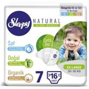 Resim Sleepy Naturel 7 Beden XX Large Bebek Bezi 16 Adet 