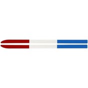 Resim Kırmızı Beyaz Dekoratif Araba Ayna Etiketi Kalıntı Yok Parlak Renkli Dekorasyon 