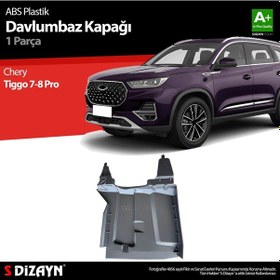 Resim S-dizayn Chery Tiggo 7-8 Pro Sol Teker Boşluğu Davlumbazı Plastik Koruma Kapağı Abs Plastik 2022 Üzeri A+ Kalite 