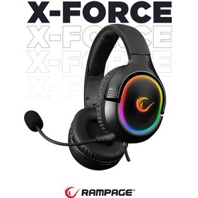 Resim Rampage X-force Rgb Led 7.1 Çıkarılabilir Mikrofonlu Gaming Oyuncu Kulaklığı Profesyonel Kulaklık 