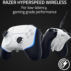 Resim Razer Wolverine V2 Pro - PS5 ve PC için Kablosuz Pro Oyun Kumandası (HyperSpeed Wireless, Mecha-Tactile Action Buttons, 8-Way Micro Switch Control Pad, HyperTrigger) Beyaz 