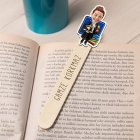 Resim Kadın Avukat Karikatürlü Çubuk Kitap Ayracı 