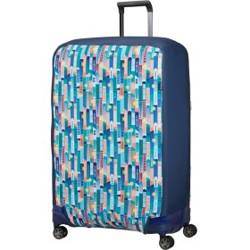 Resim Samsonite Lacivert Desenli Ta Revolution Valiz Kılıfı (XL) 