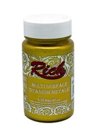 Resim Rich Multi Surface Titanium Metalik Boya 90 Cc. 2522 Som Altın 