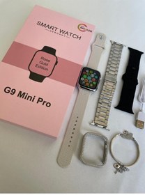 Resim Genel Markalar Ns Store G9 Mini Rose Gold Bileklik Hediyeli Amoled Ekran 41mm Kadın Akıllı Saat 