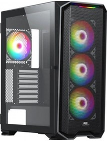 Resim Powerboost Pb-p3720b 850w 80+ Bronze Mesh Ön Panel 4xargb Fan+usb3.0 Gamıng E-atx Kasa Sıyah 