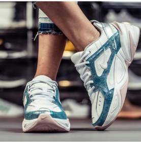 Resim M2K Tekno Leather Unisex Reflector Sneaker Hakiki Deri Beyaz Spor Ayakkabı 