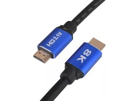 Resim Alfais 5095 8k Ultra Hd 2.1V 48GBPS Altın Kaplama HDMI Kablo UHD 2 Metre 