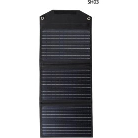 Resim MiraLive Konfulon Sh-03 30W Hızlı Şarj Taşınabilir Güneş Enerji Paneli Şarj Istasyonu - Siyah 