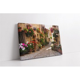 Resim Akdeniz Taş Evleri Kanvas Tablo-152784 