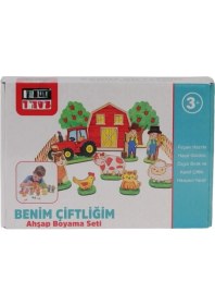 Resim NW NessiWorld KM5898 Benim Çiftliğim Ahşap Boyama Seti 