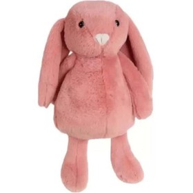 Resim Dada Peluş Oyuncak Uyku Arkadaşı Tavşan Somon 34 Cm 