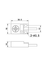 Resim TL-W5MC1 6-36V 5mm NPN NO Endüktif Mesafe Sensörü 