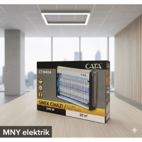 Resim mny elektrik UV Işıklı Elektrikli Sinek Öldürücü Sessiz ve Etkili Haşere Kovucu 2X10W 