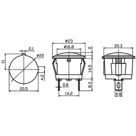 Resim Ic-131d Yuvarlak Sinyal Lambası Yeşil 12v Dc Led 