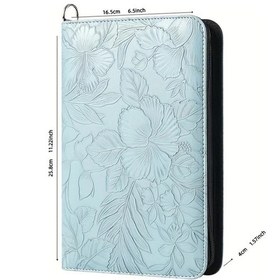 Resim Willowhaven Mor Bolony A5 Desenli Fermuarlı Klasör Ev Ofis Çok Amaçlı Organizatör Mor 