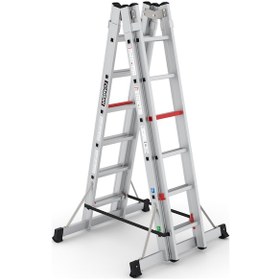 Resim Çağsan TA002 2x6 Basamaklı Doublex A Tipi Çift Taraflı Sürgülü Merdiven 