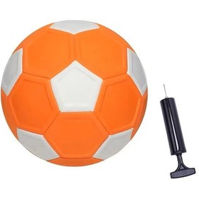 Resim 1 Adet No. 5 Kabartmalı Kavisli Futbol Topu, Seçebileceğiniz 3 Beyaz - Mavi 