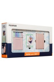 Resim Fujifilm Instax Mini Link 3 Pembe Akıllı Telefon Yazıcısı Bundle Box 
