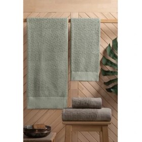 Resim MCM Group Altınbaşak Bambi Banyo Seti Koyu Bej Yeşil 