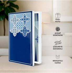 Resim Blue Tavla, Çizilmez Zeminli, Mıknatıslı Mdf Kasa, 2 Kat Vernik Cilalı 