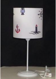 Resim Denizci Çapa Dümenli Deniz Fenerli Kumaş Kaplamalı Çocuk Genç Oda (293240093) 