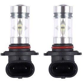 Resim Synodicmonth 2x 6000k Süper Beyaz H10 9045 9145 9140 100w 1200lm Led Sis Lambası Projektör Sürüş Gündüz Farı 