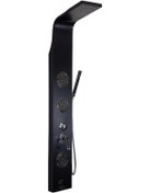 Resim Sam Banyo Camel Yuvarlak Jetli Duş Paneli Siyah 