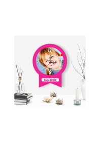 Resim Kişiye Özel Dekoratif Çocuk Duvar Saati - K-67 Çok Renkli 