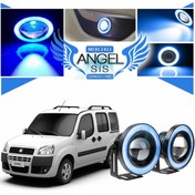 Resim Fiat Doblo D1 Uyumlu, Universal Mercekli Led Angel Sis Farı, 76mm Buz Mavi Renk Fiat Doblo D1 Uyumlu, Universal Mercekli Led Angel Sis Farı, 76mm Buz Mavi Renk