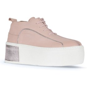 Resim Bueno Shoes Pudra Deri Kadın Dolgu Topuklu Ayakkabı 01ws7000 
