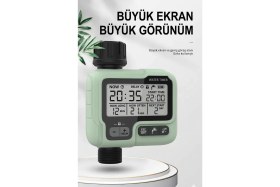 Resim Konk Tools Akıllı Otomatik Bahçe Sulama Zamanlayıcısı - Ipx5 Su Geçirmez & LCD Ekran 