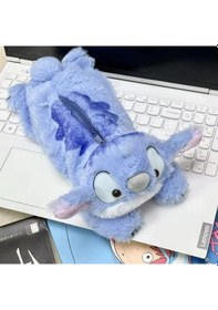 Resim Ruicoo Öğrenci Stationery Organizer: Geniş Hacimli, Taşınabilir Ve Sevimli Karikatür Desenli Kalem Çantası Yatıyan Stitch 