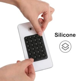 Resim Coverzone Dikdörtgen Vantuzlu Telefon Tutucu Taşınabilir Silikon Yumuşak Telefon Standı Geniş Kullanım Alanı (Mor) 