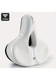 Resim Hightower Tosuod Beyaz Geniş Rahat Bisiklet Sele Yastığı Hafızalı Köpük Çift Süspansiyon Beyaz 