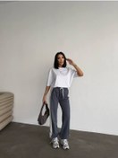 Resim Rawea Oversize Unisex Eşofman Takımı - Dijital Baskılı, Pamuklu & Rahat Antrasit 