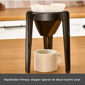 Resim Karaca Hatır Hüp 2 in 1 Türk Kahve Makinesi / Filtre Kahve Makinesi Soft Cream 