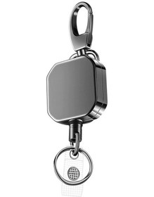 Resim Dancemonkey Dayanıklı Metal Karabinalı Anahtarlık - 5'li Çelik Tel Destekli 