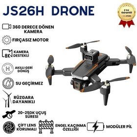 Resim Js26h Drone, Katlanabilir, Akıllı 4k Uzaktan Kumandalı, 360 Derece Engel Algılama Uyumlu Hızlı Drone-1470 