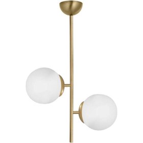 Resim Eray Aydınlatma Opal Camlı 2li Eskitme Avize Eskitme 