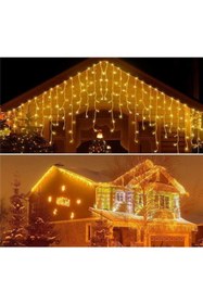 Resim Pretify Dekoratif Saçak Led Yüksek Işık Eklenebilir 4.5 Metre Işık Ip Perde Sarkıt Yılbaşı Süs Işık 